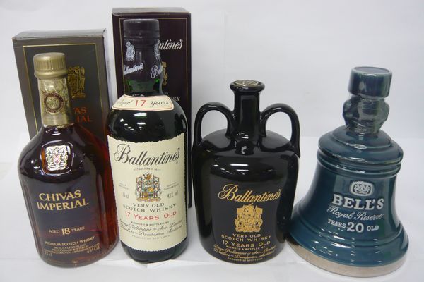 1円～おたからや◆K0827-08　シーバスCHIVAS　バランタインBALLANTINE'S他　スコッチSCOTCH☆4本まとめて