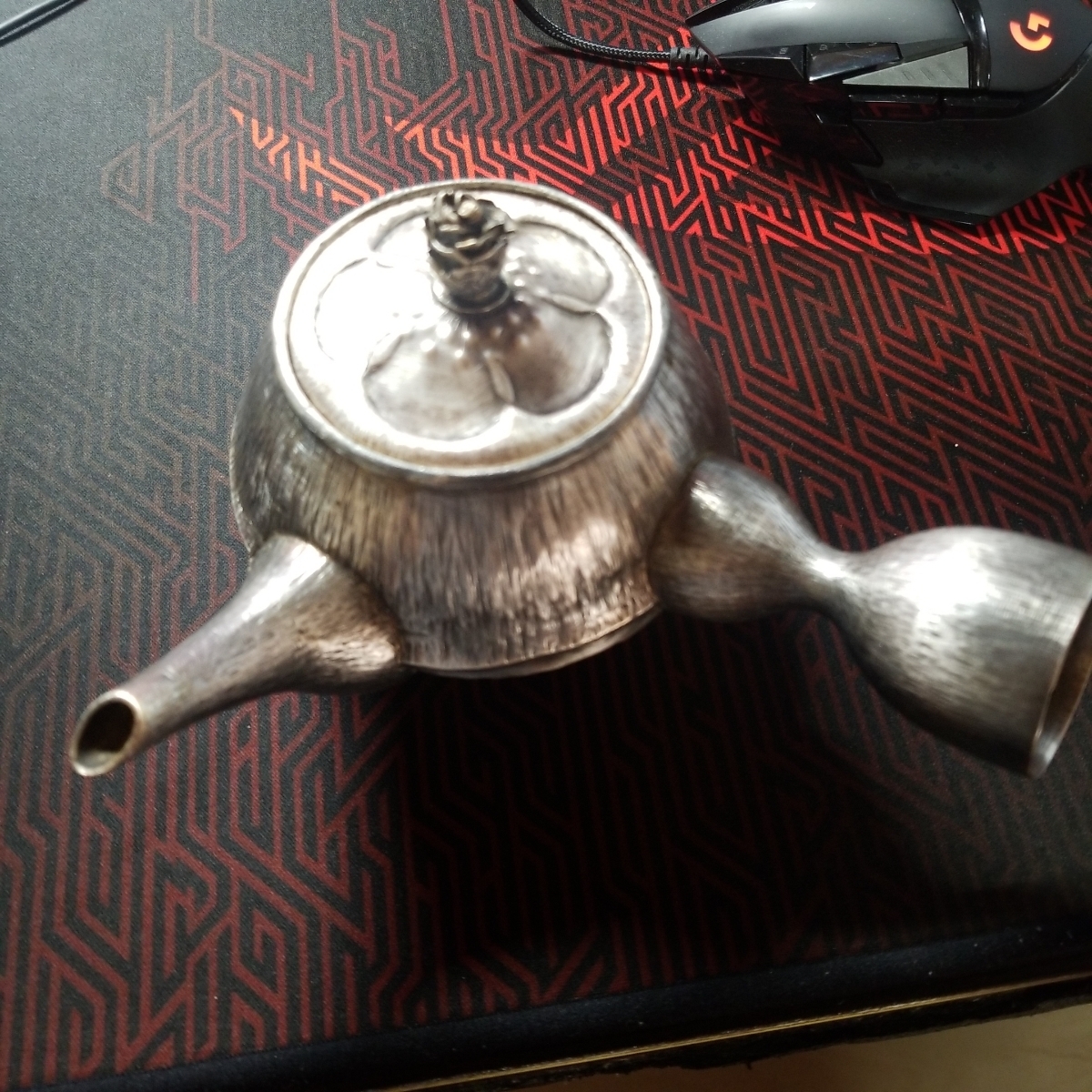 1977 工望作 純銀急須_2