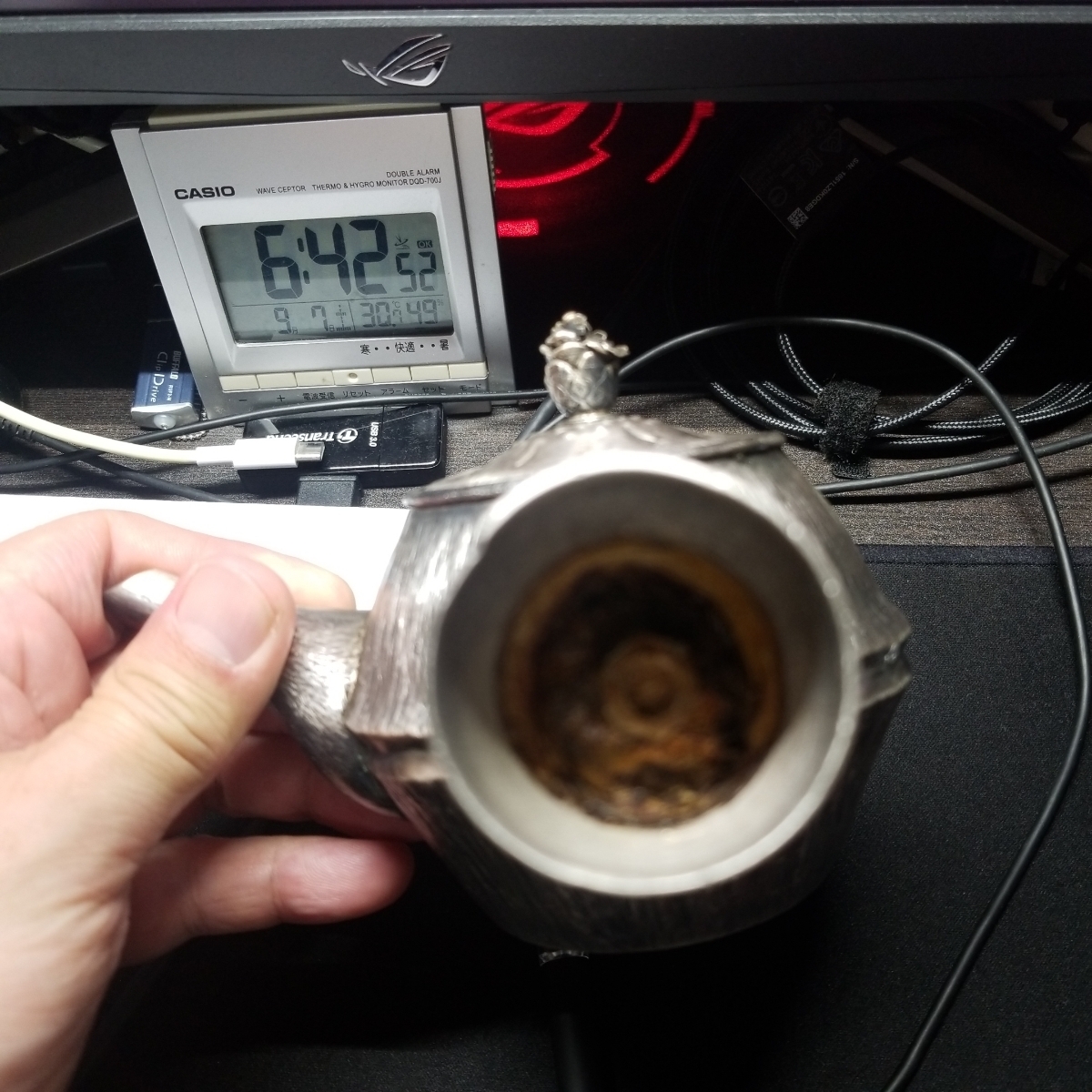 1977 工望作 純銀急須_3