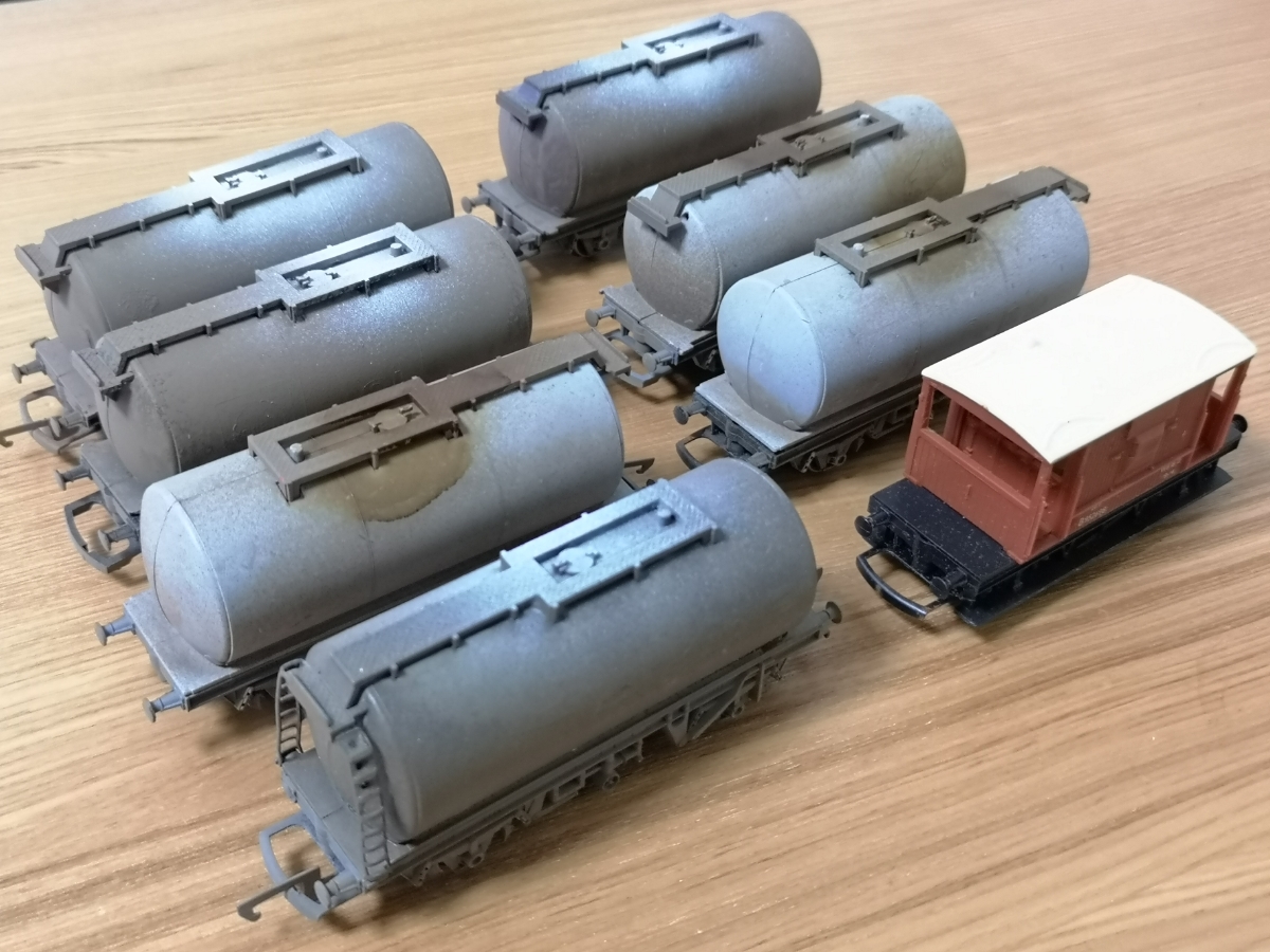 【ジャンク品】OOゲージ　タンク車セット