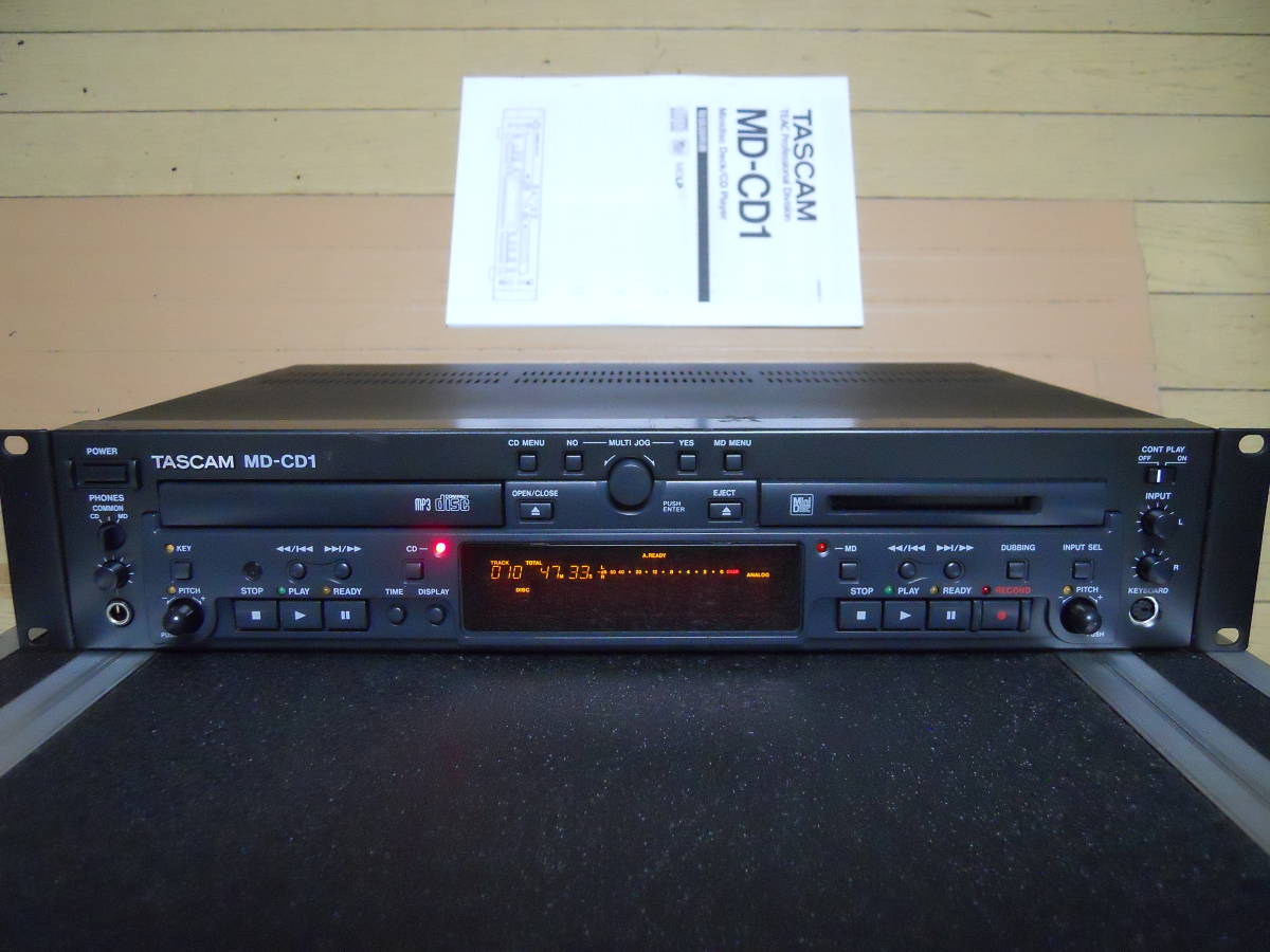 割引販促 ☆TASCAM☆ タスカム 業務用 CD/MDプレーヤー MD-CD1 動作品