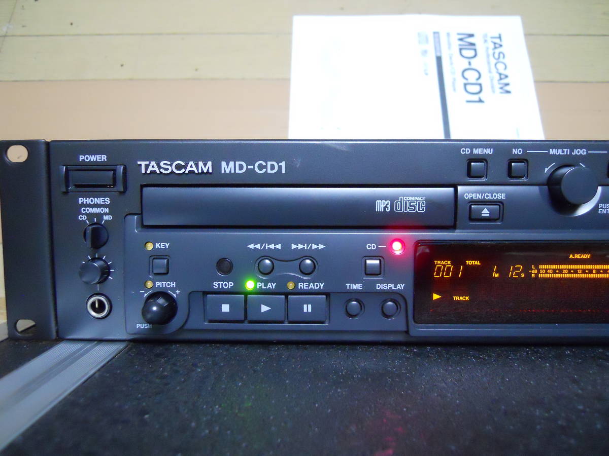 割引販促 ☆TASCAM☆ タスカム 業務用 CD/MDプレーヤー MD-CD1 動作品