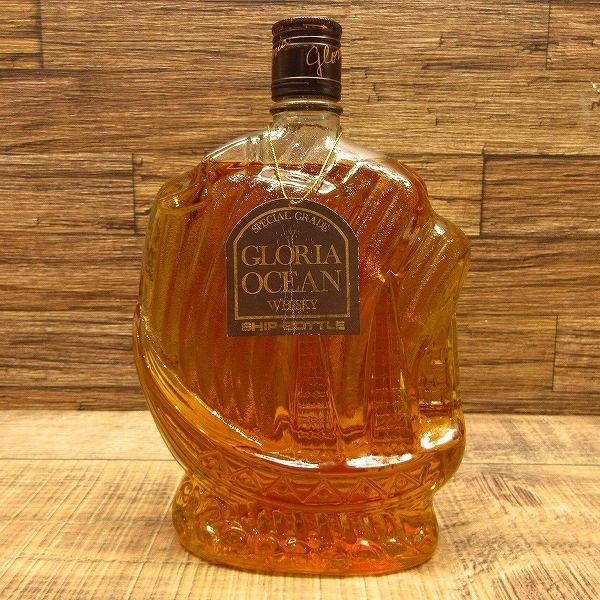 【インテリア・美品未開栓】グロリアオーシャン シップボトル 760ml ウィスキー特級 グロリア オーシャン シップボトル 760ml 未開栓 東京