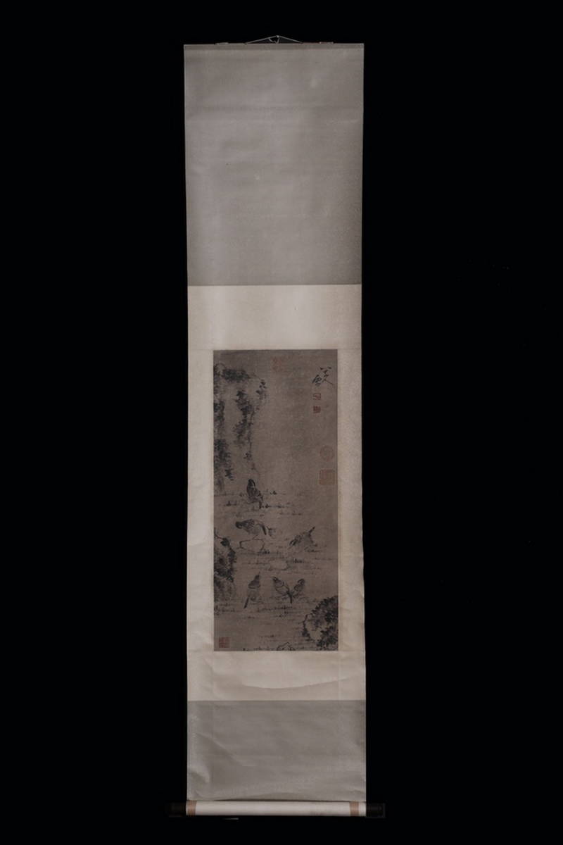 【格安，新作登場】 宮崎古物店 古美術 渡来 掛け軸 八大山人 小鳥図 手彫 紙本 時代物 根付 擺件 82.5ｘ34センチ(掛軸)｜売買されたオークション情報、yahooの商品情報をアーカイブ公開 - オークファン 掛軸