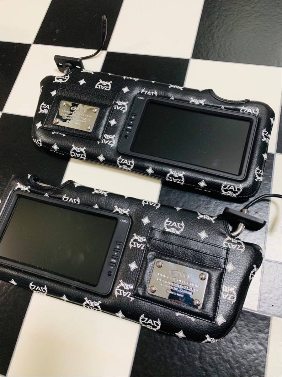 【ジャンク品】ギャルソンdad　サンバイザーモニターディルスブラック/ホワイト DAD ギャルソン バイザーモニター ジャンク品 絶版廃版希少☆DAD