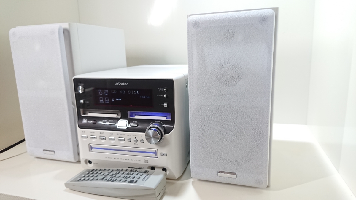 希少品】Victor ビクター マイクロコンポーネントMDシステム UX-W500-W