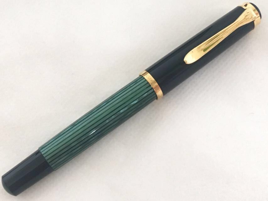 ペリカン 緑縞 万年筆 Pelikan | 14C 400NN グリーン M400 '50s 川口