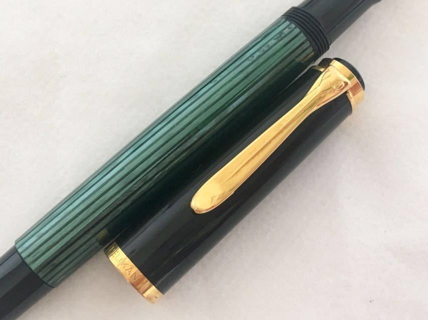 ペリカン 緑縞 万年筆 Pelikan | 14C 400NN グリーン M400 '50s 川口