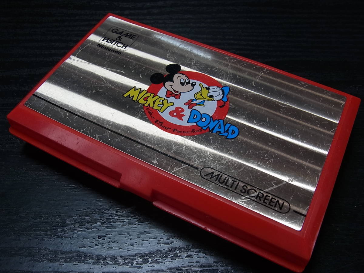Nintendo レトロ 当時物 動作確認済 ゲームウォッチ ミッキー ドナルド 