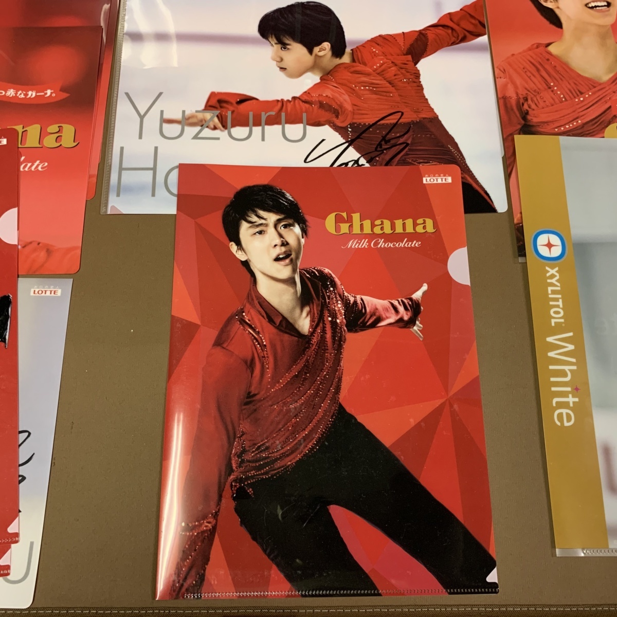 XQ60○羽生結弦 選手 A4クリアファイル【22枚セット】ロッテ 東京西川 