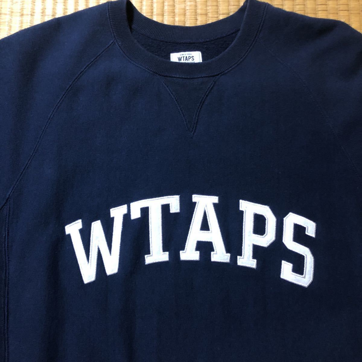 Wtaps WTAPS 15AW DESIGN CREW NECK 2 NAVY XL ダブルタップス