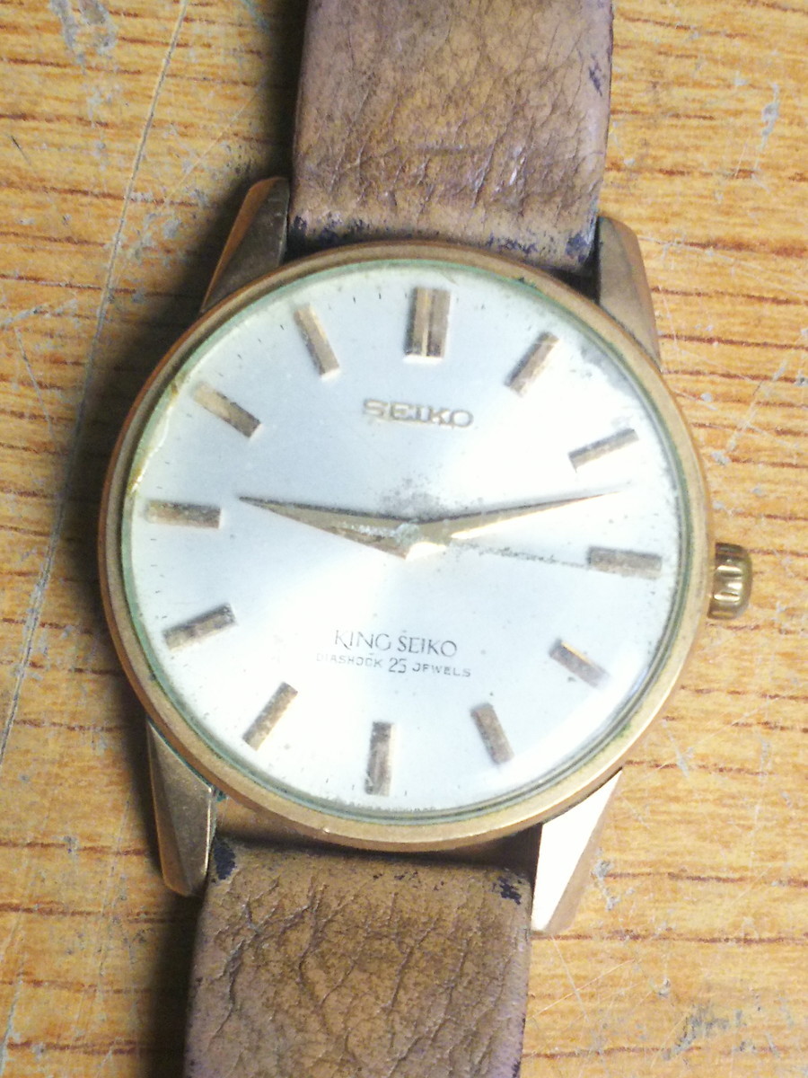 Y11-117 【ジャンク】★腕時計★KING SEIKO キングセイコー★ DIASHOCK ダイアショック 25石 25J 手巻き ヴィンテージ