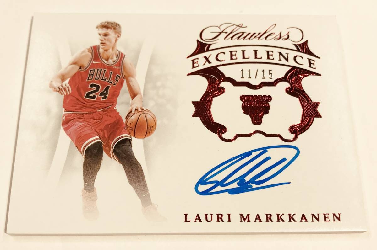  Lauri Markkanen 2018-19 Panini Flawless Excellence Signatures Auto Ruby 15枚限定 11/15 直書き 直筆サインカード Bulls(バスケットボール)｜売買されたオークション情報、yahooの商品情報をアーカイブ公開 - オー その他