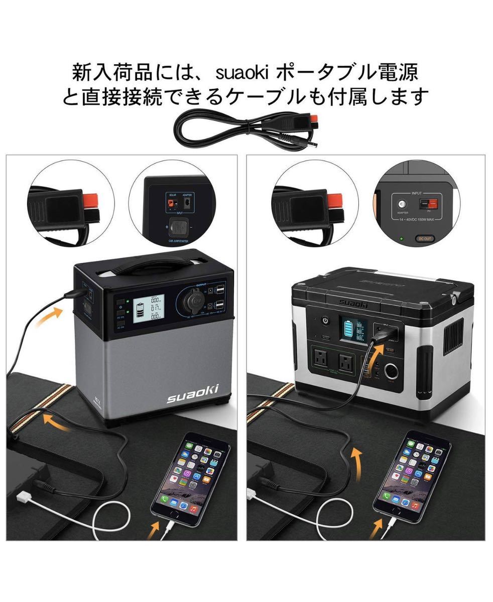 ソーラーチャージャー 100W suaoki ソーラーパネル 折りたたみ式