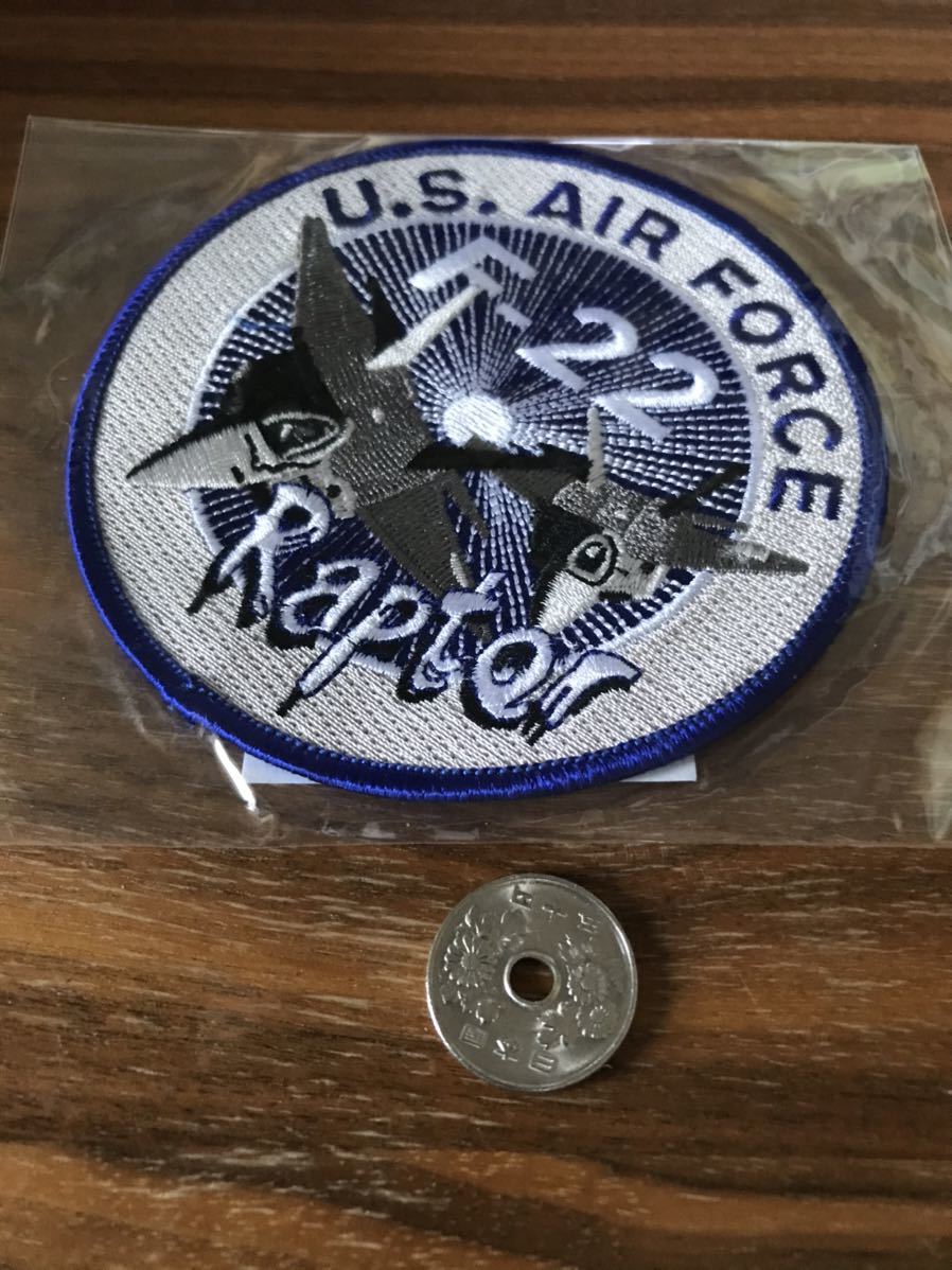 US AIRFORCE F22ラプター ワッペン 米軍 F-22 ラプター アメリカ空軍