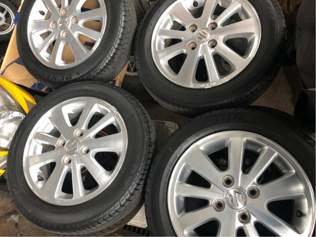 エブリィワゴDA17W 純正タイヤホイールセット 165/60R14 綺麗な4本 