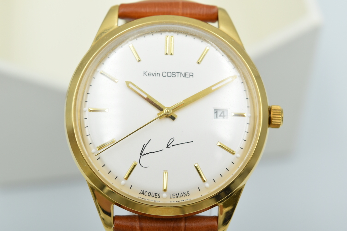 Jacques Lemans ジャックルマン Kevin Costner ケビンコスナー 革ベルト ブラウン 腕時計 メンズ 男性 3針 時 分 秒 売買されたオークション情報 Yahooの商品情報をアーカイブ公開 オークファン Aucfan Com