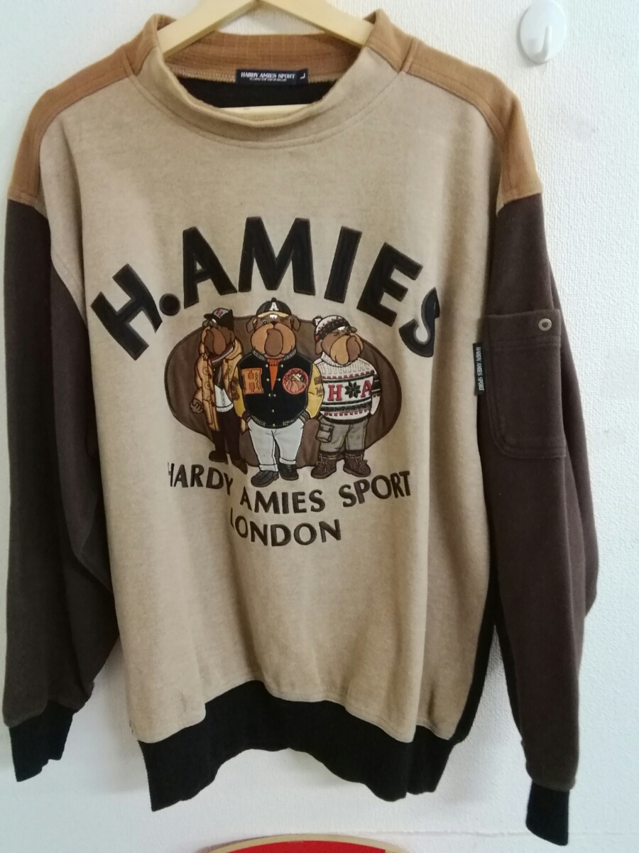 HARDY AMIES ハーディエイミス SPORT ニット セーター コットン 黒