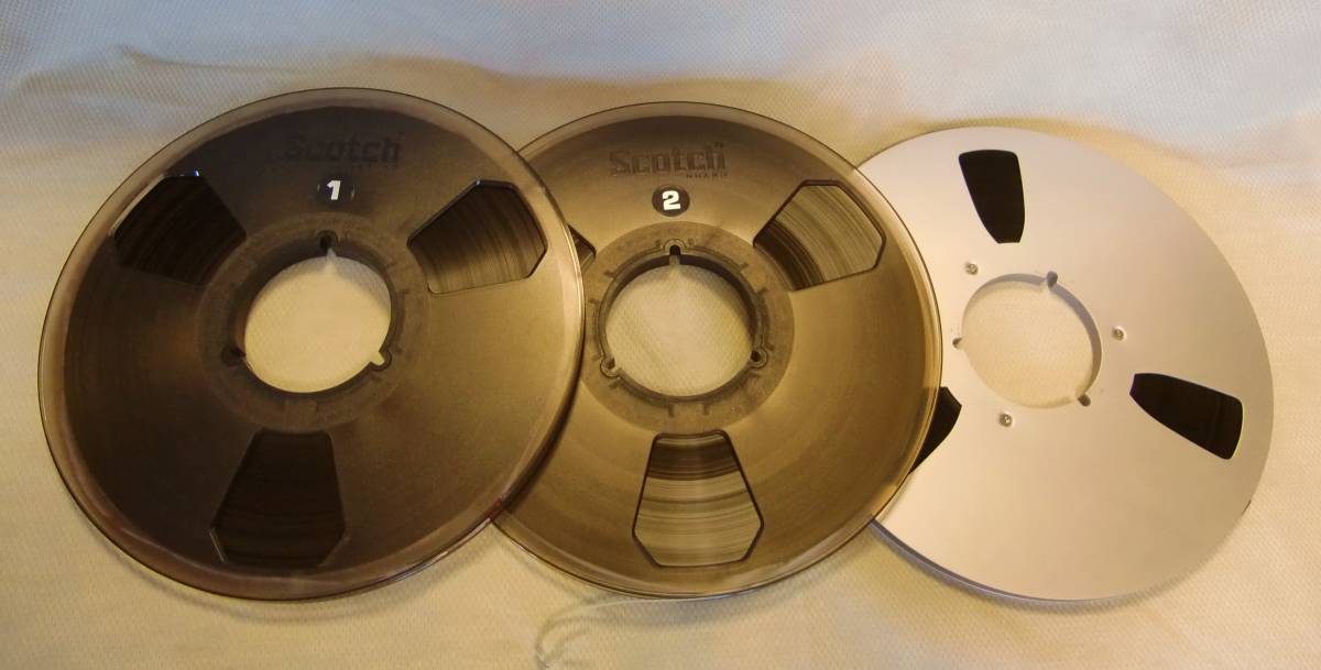 中古 10号 10号メタルリールテープ3個まとめて DUAD-1100-B オープン