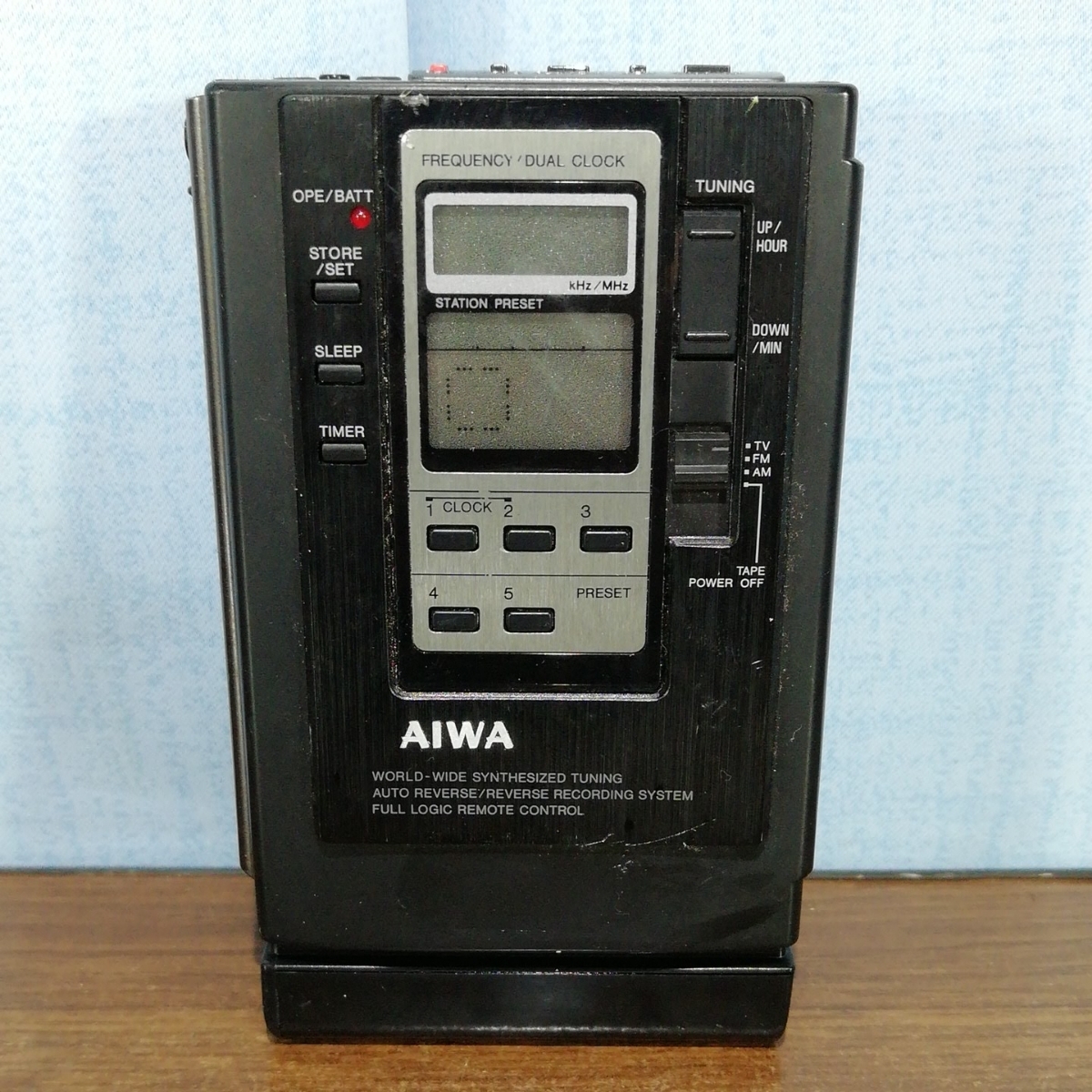 ジャンク品☆AIWA⁄アイワHS-JX30ステレオラジオカセット