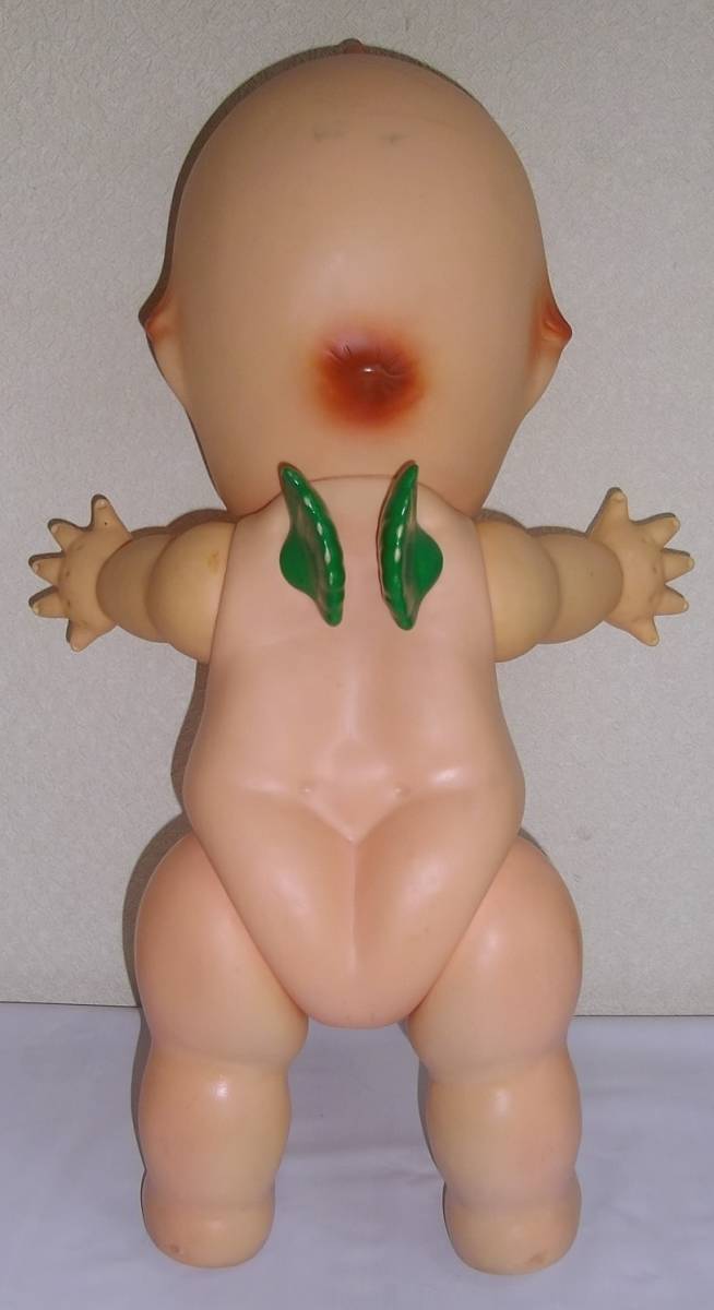キユーピー - 昭和レトロ キューピー 人形 特大 緑 羽根 桜マークの