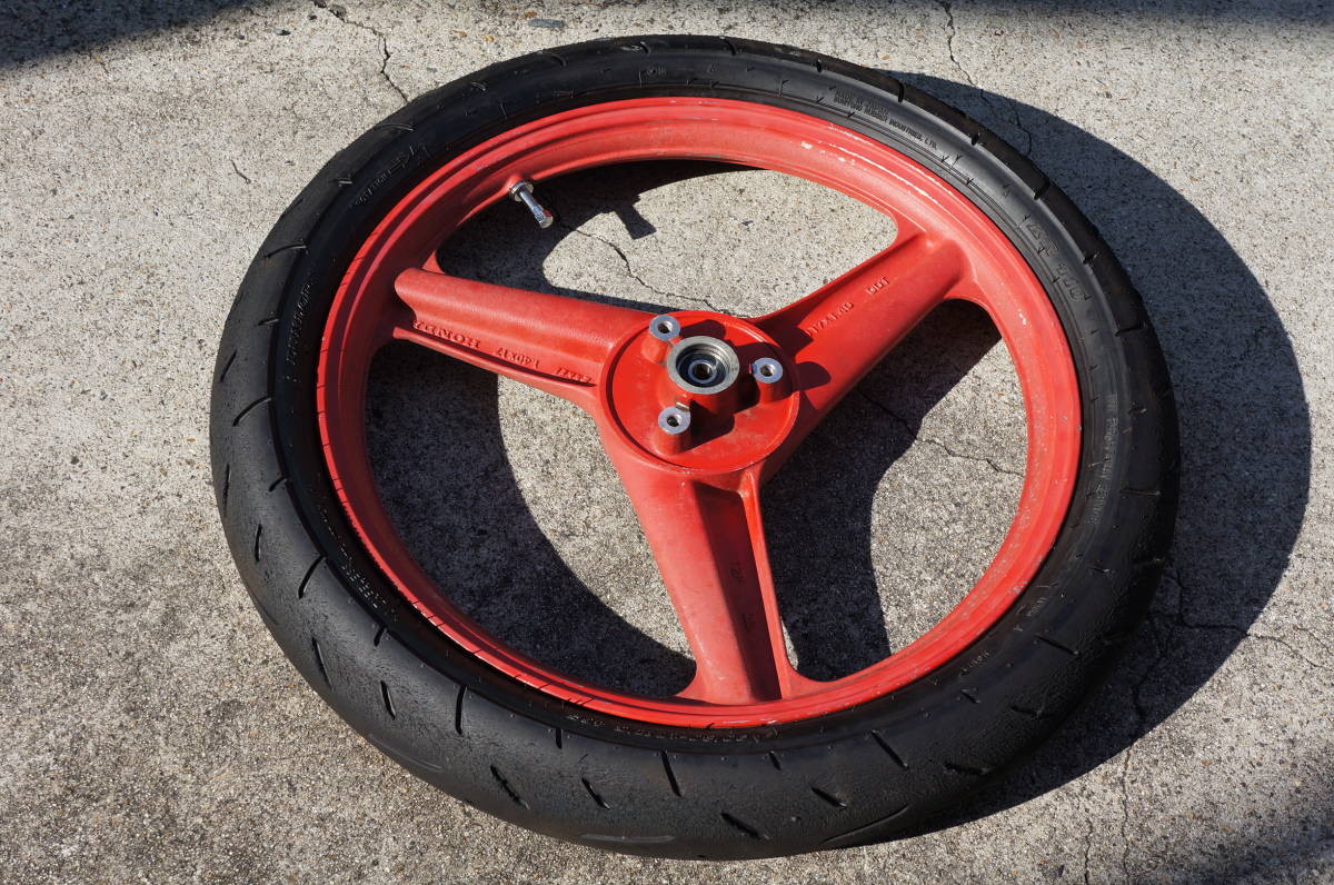 NS50F AC08 純正フロントホイール ジャンク NS50Fフロントホイール中古