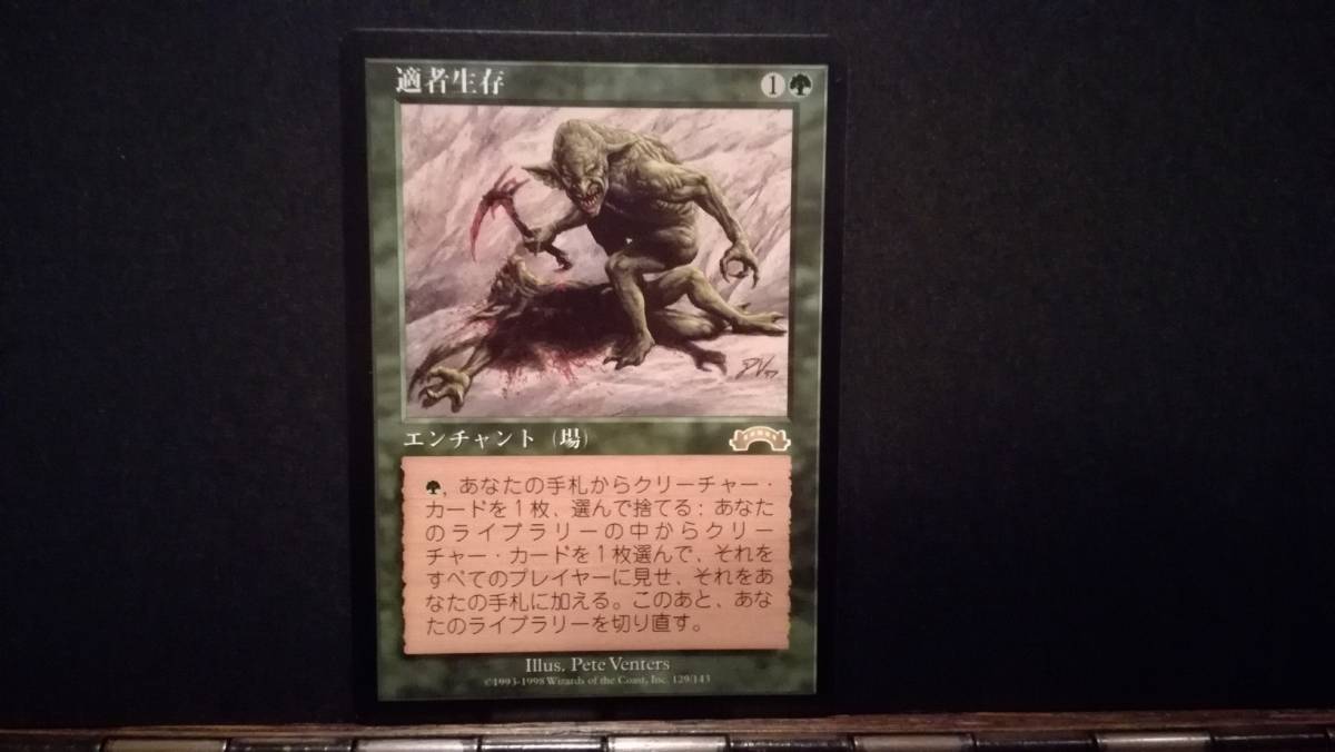 MTG 適者生存 日本語版 1枚 Magic: The Gathering おもちゃ、ゲーム