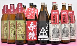 本格芋焼酎 小瓶12本セット 赤猿 黒りえもん 兵六どん 小松帯刀 900mL 25度　一升瓶6本と同量でお買い得！