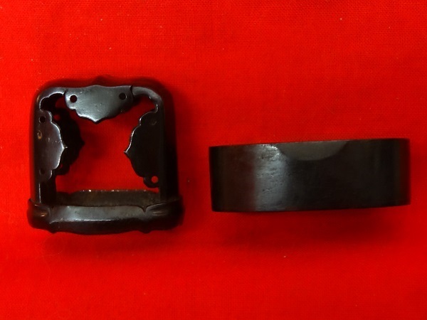 預品！掘出物　江戸時代　縁頭　太刀拵　赤銅 甲冑鎧具足武具馬具鞍鐙刀剣日本刀