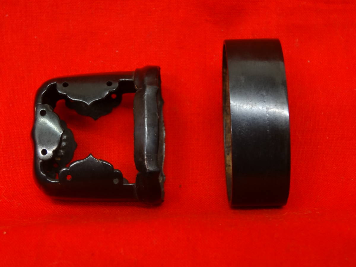 預品！掘出物 江戸時代 縁頭 太刀拵 赤銅 甲冑鎧具足武具馬具鞍鐙刀剣