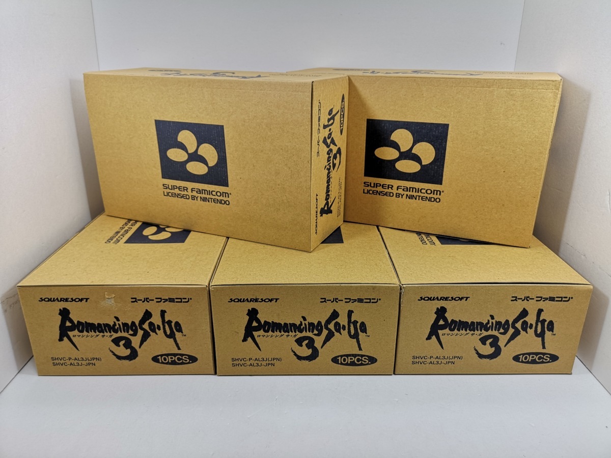 【現状品】(1) 長期保管品 未使用品 SFC スーパーファミコンソフト　ロマンシングサガ3 ロマサガ3　50本セット　023-191022-KY-02-TAG