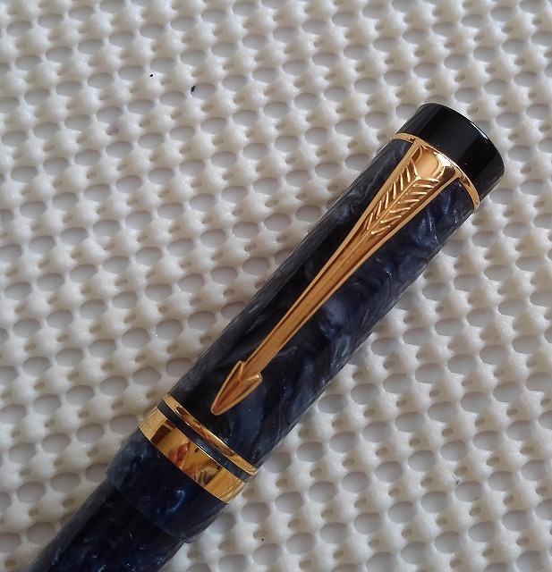 パーカーPARKER＊ デュオホールド インターナショナル ブルーマーブル