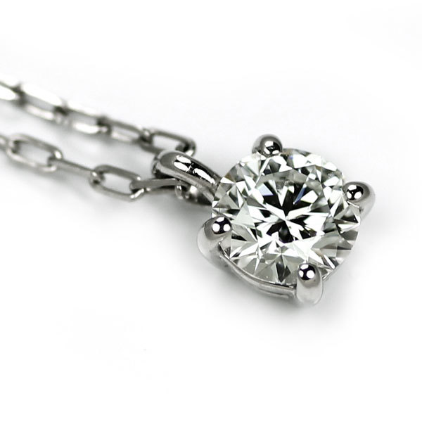 1円～ 4℃ Pt850 ダイヤモンド ペンダントネックレス 0.188ct SELBY 