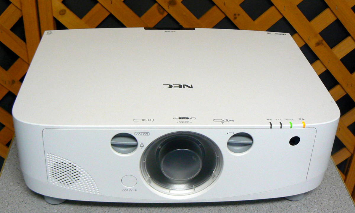 NEC NP-PA550W 液晶プロジェクター レンズ型番:NEC NP13ZL○ジャンク品