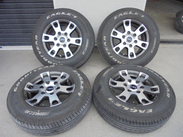 200系ハイエース等TRDアルミ GOODYEAR EAGLE♯1タイヤセット 