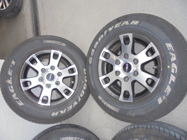 200系ハイエース等TRDアルミ GOODYEAR EAGLE♯1タイヤセット