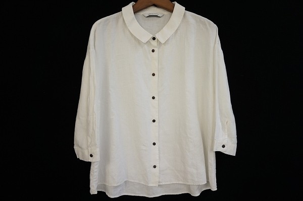 #snc 群言堂 グンゲンドウ ラボラトリー シャツ・ブラウス ヘンプ 白 レディース [585225]