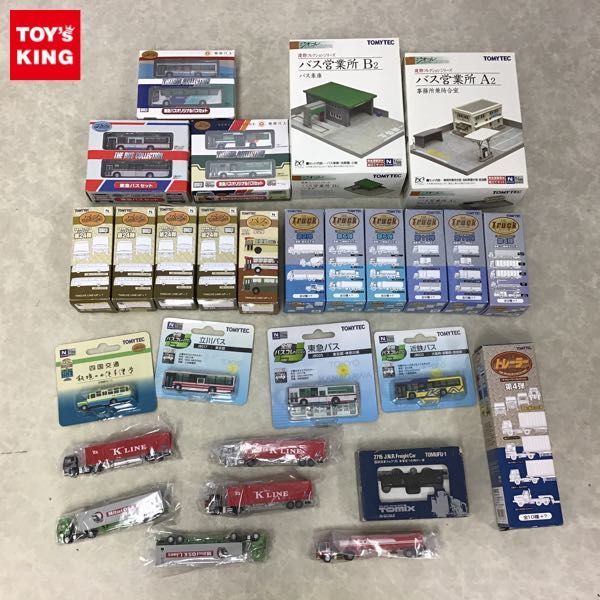 1円～ 箱無し含 トミーテック 1/150 ジオコレ 建物コレクションシリーズ バウ営業所B2 バス車庫、THE バスコレクション 東急バスセット 他