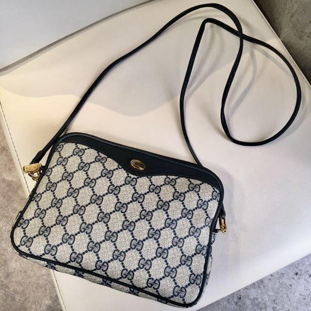 極美品】GUCCI オールドグッチ GG柄 ショルダーバッグ 斜め掛け 