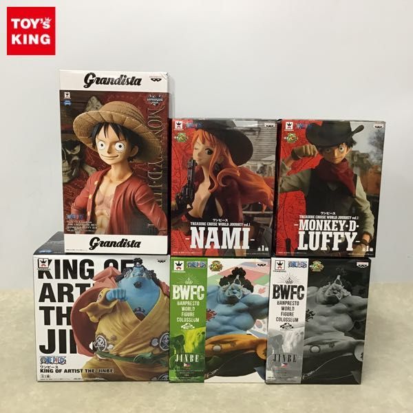 1円～ 未開封 ONE PIECE 造形王頂上決戦 ジンベエ、TREASURE CRUISE WORLD JOURNEY ルフィ、ナミ 他