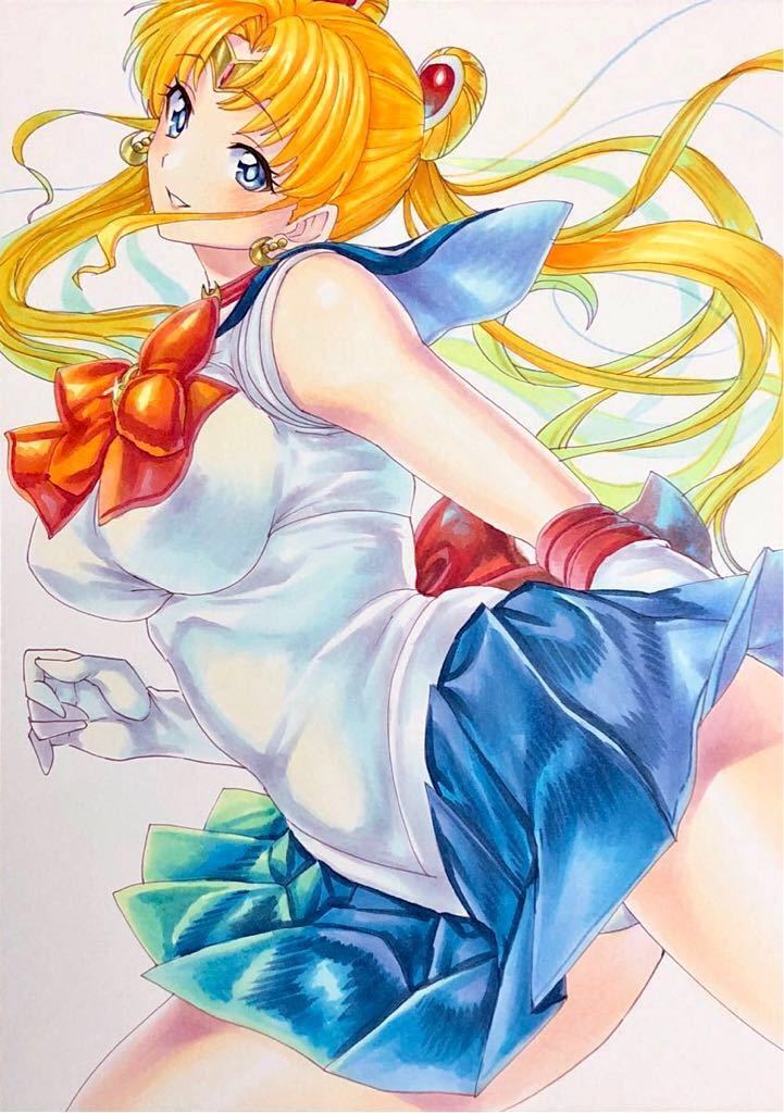 同人手描きイラスト ◇ セーラームーン(手描きイラスト)｜売買された