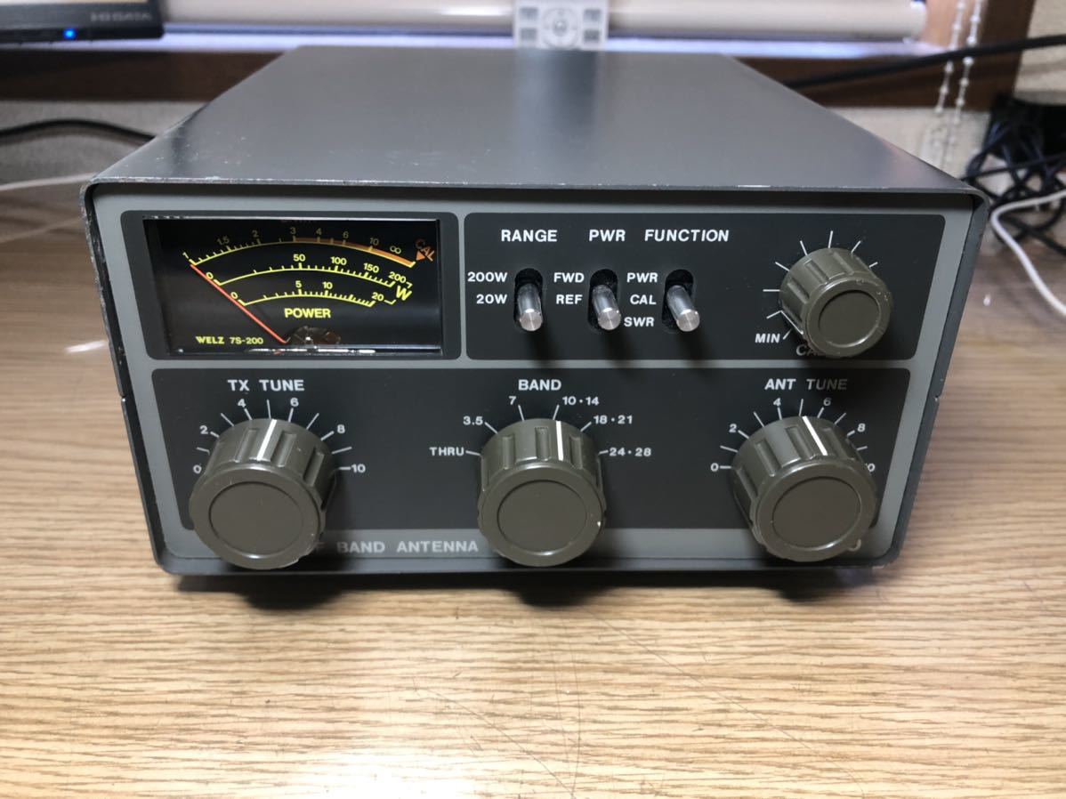 無線機関連 WELZ アンテナチューナー AC-200 HF BAND ANTENNA TUNER