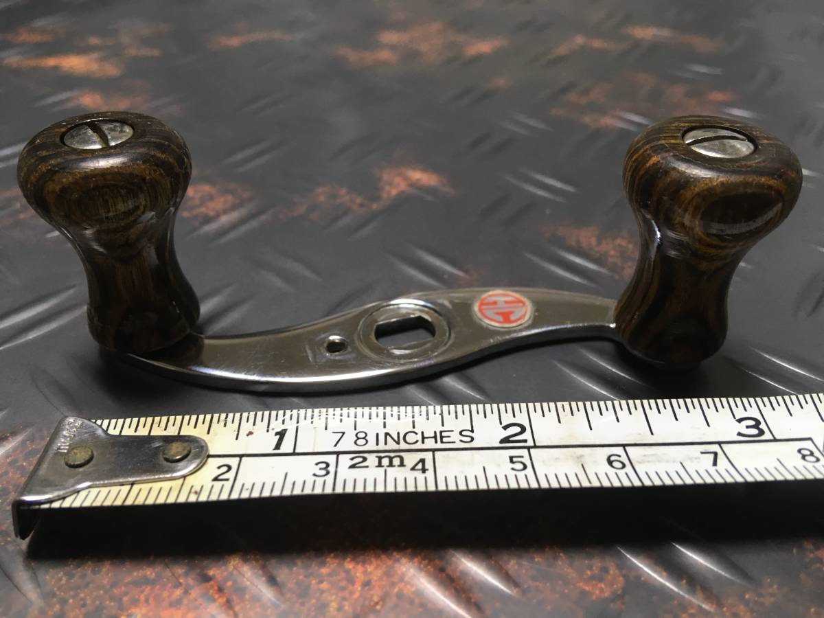 ハネダクラフト ミラーフィニッシュハンドル S字 軸70mm 替ノブ2個