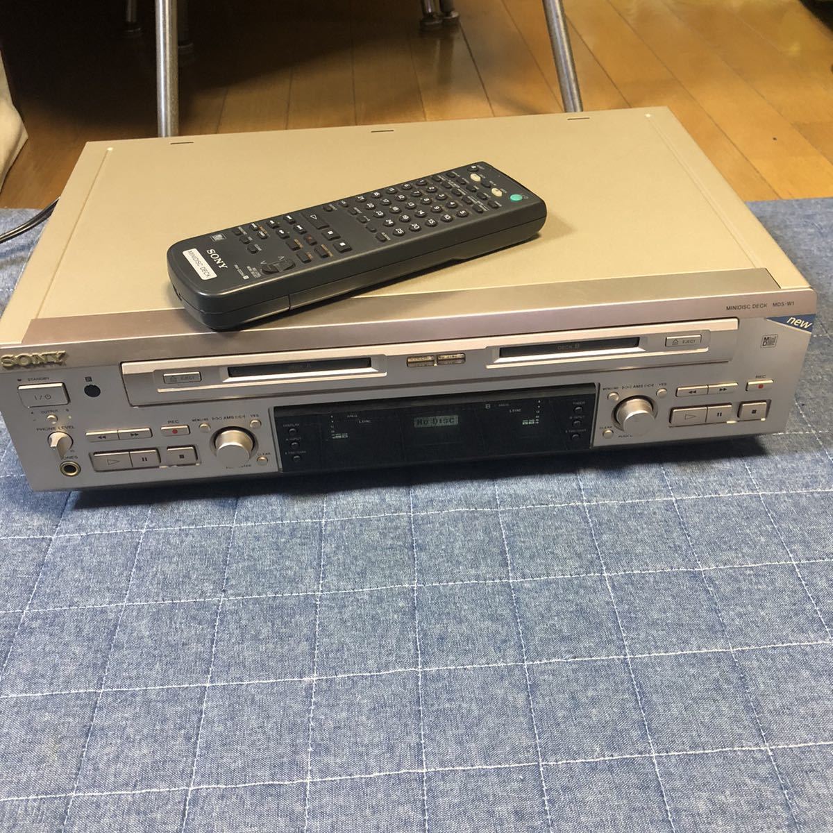 売上最安値 SONY ダブル MD デッキ MDS-W1 動作品 少し傷あり