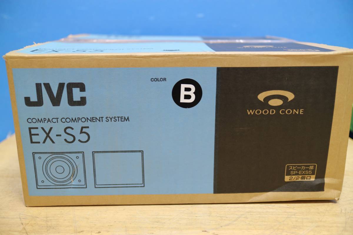 ☆JVC Victor スピーカー ペアSP- EXS5 -B SP-EXS5 JVC ウッドコーン
