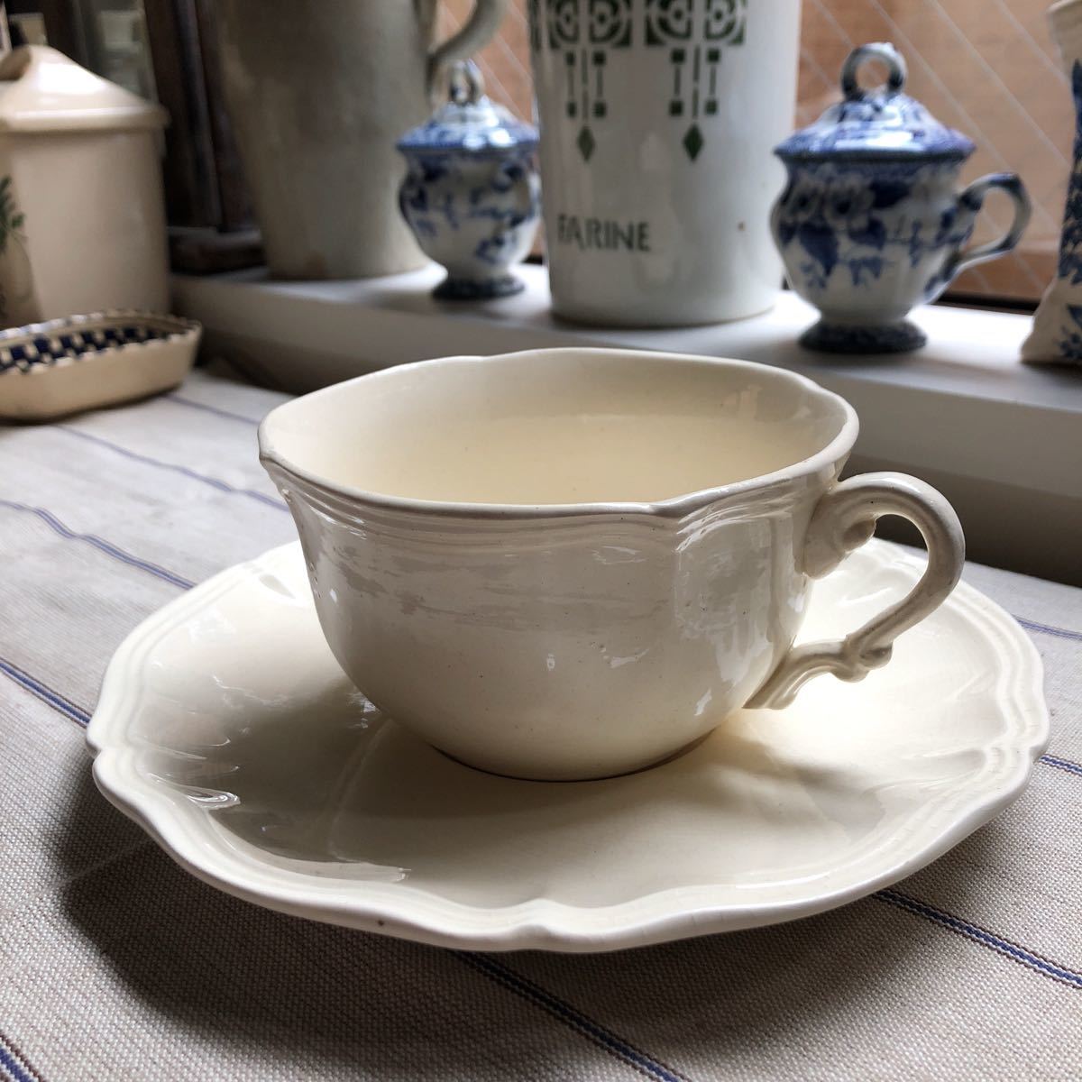 ディゴワン サルグミンヌ ボウル カフェオレ ステンシル 花柄