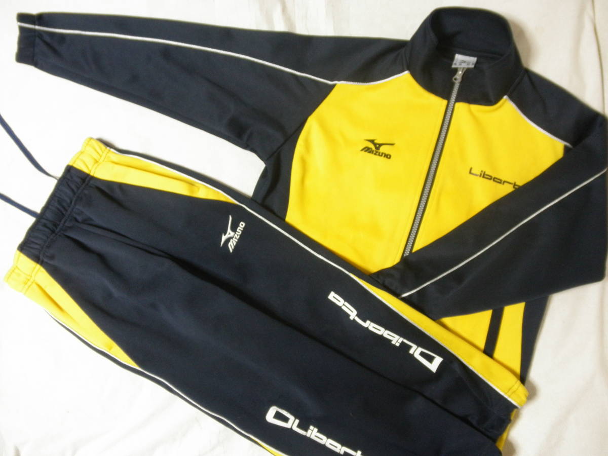 【お得，大人気】 ⑬ Liberta リベルタ MIZUNO サッカースクール 140 130cm トレーニングウェア ジャージ 上下 セットアップ ジャケット パンツ 黄色 紺(上下セット)｜売買されたオークション情報、yahooの商品情報を 上下セット