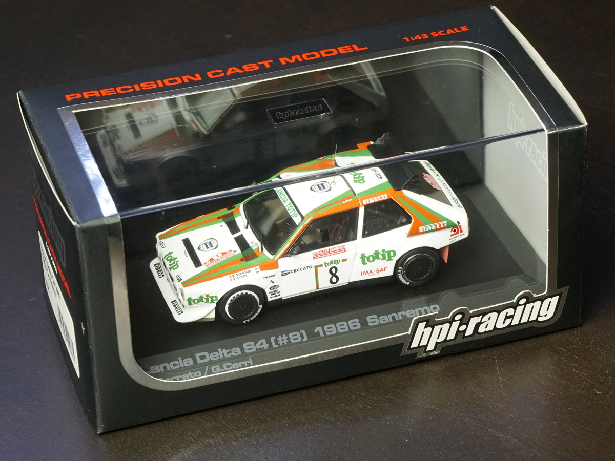 HPI】1/43 ランチア デルタS4 LANCIA DELTA S4 サンレモ1986 Totip #8