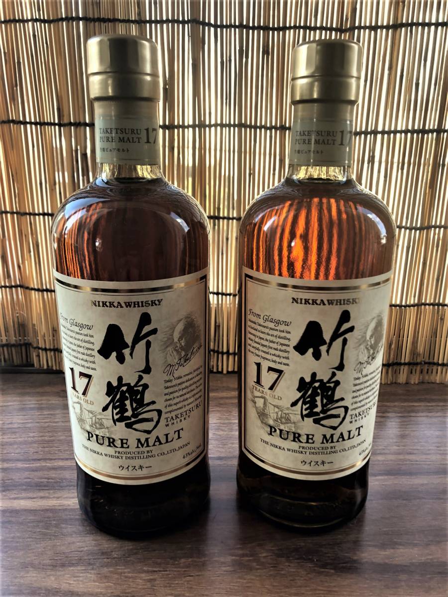 竹鶴17年ピュアモルト 700ml 未開封品 2本セット！！！ レビュー竹鶴17