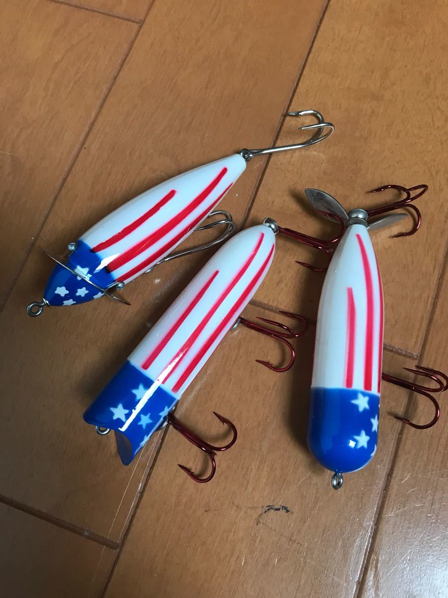 【限定セール，大人気】 ヘドン heddon 星条旗 カラー 3個セット トップ アブ フェンウィック ガルシア バルサ50 道楽(ノイジー)｜売買されたオークション情報、yahooの商品情報をアーカイブ公開 - オークファン 淡水